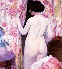 Bernhard Gutmann Nude with Drapery painting